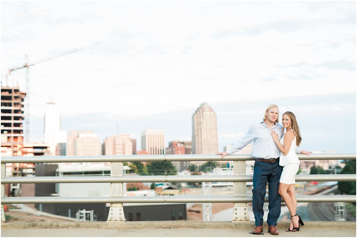 Downtown Raleigh engagement session